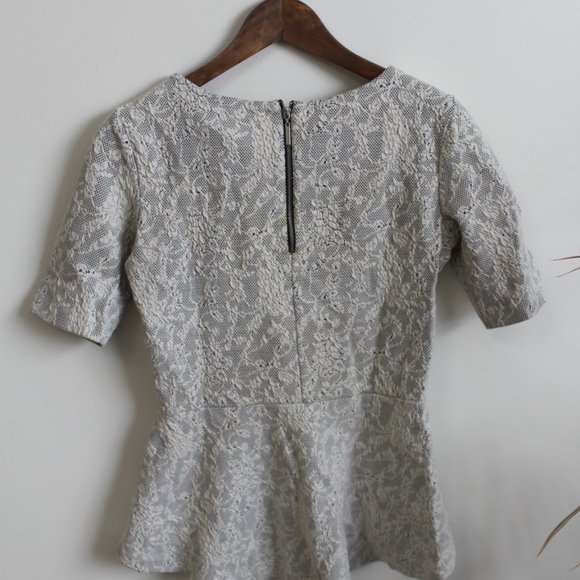 RW&CO white peplum top | S - Picture 3 of 5